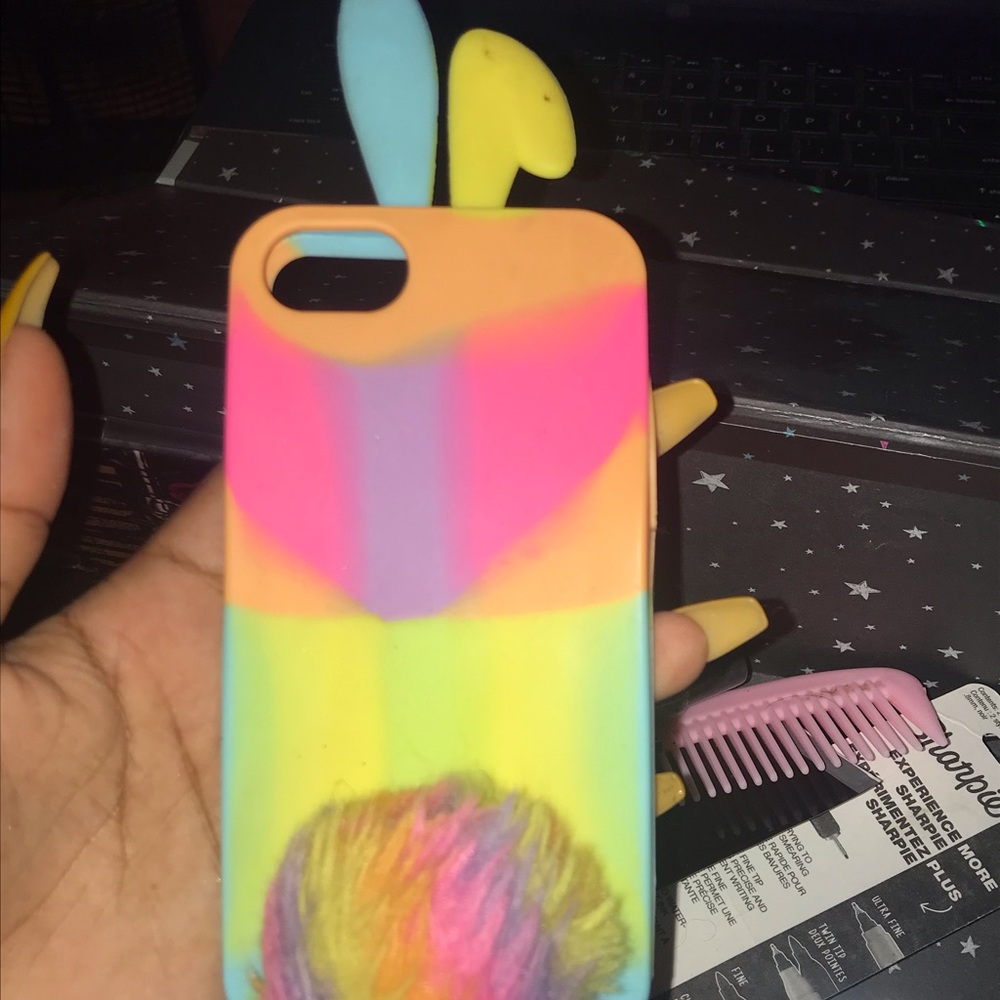 Rainbow bunny iPhone 7 case